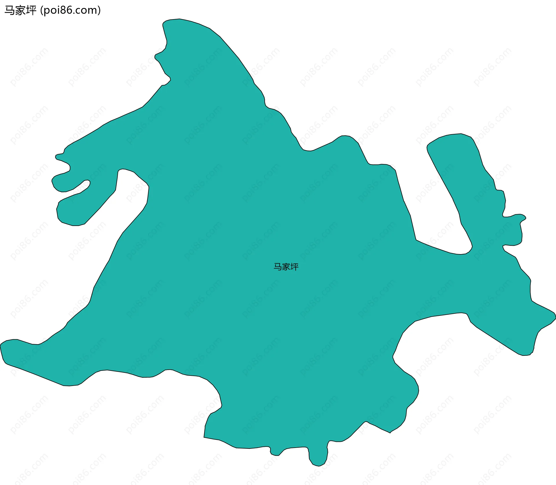 马家坪边界地图