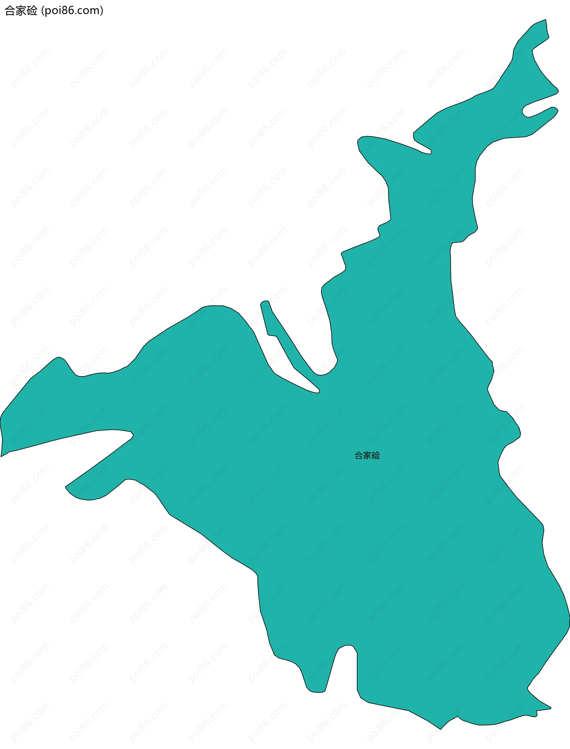 合家硷边界地图