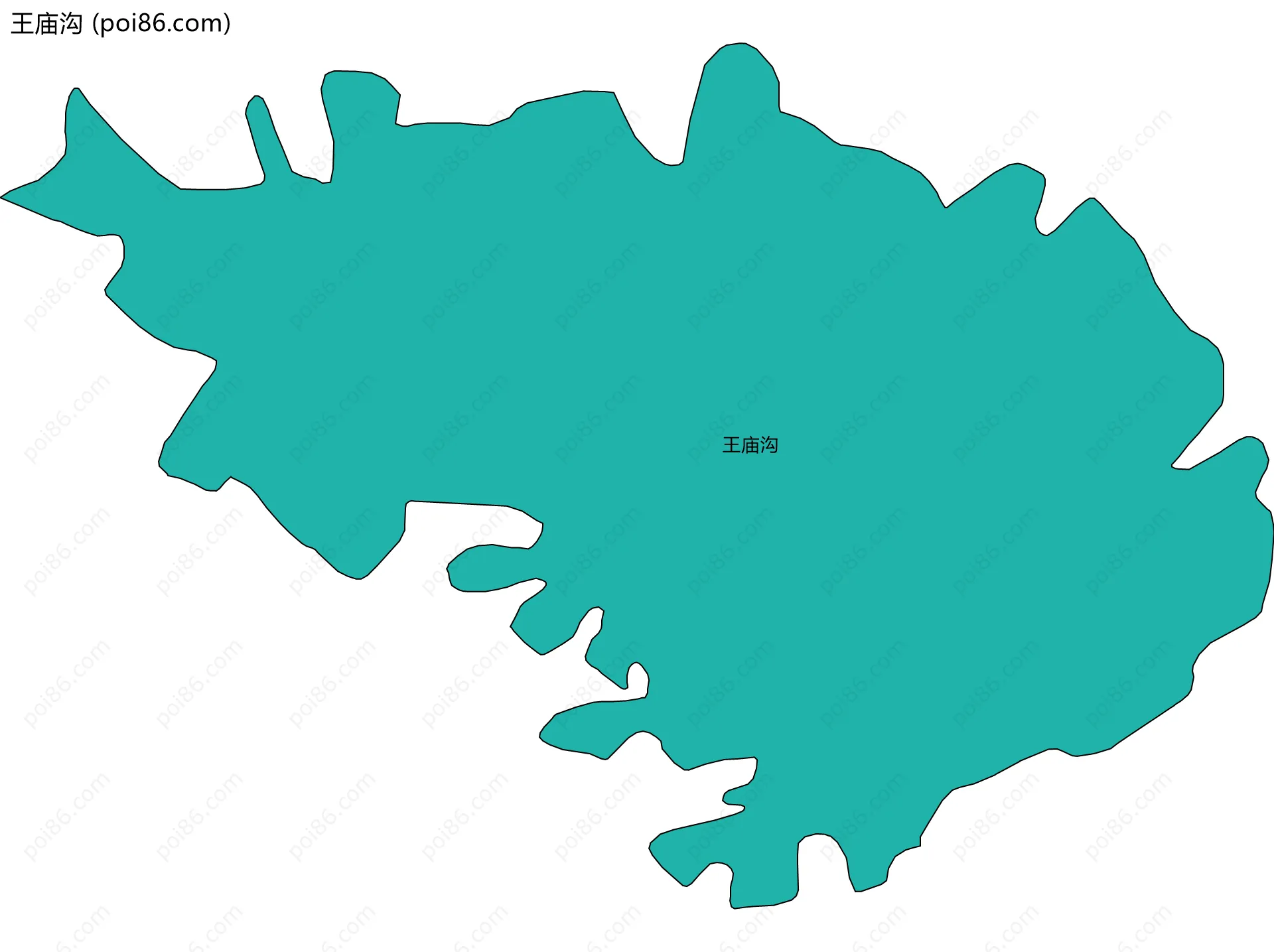 王庙沟边界地图