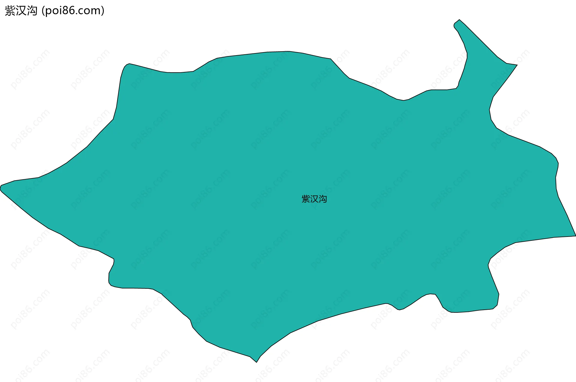 紫汉沟边界地图