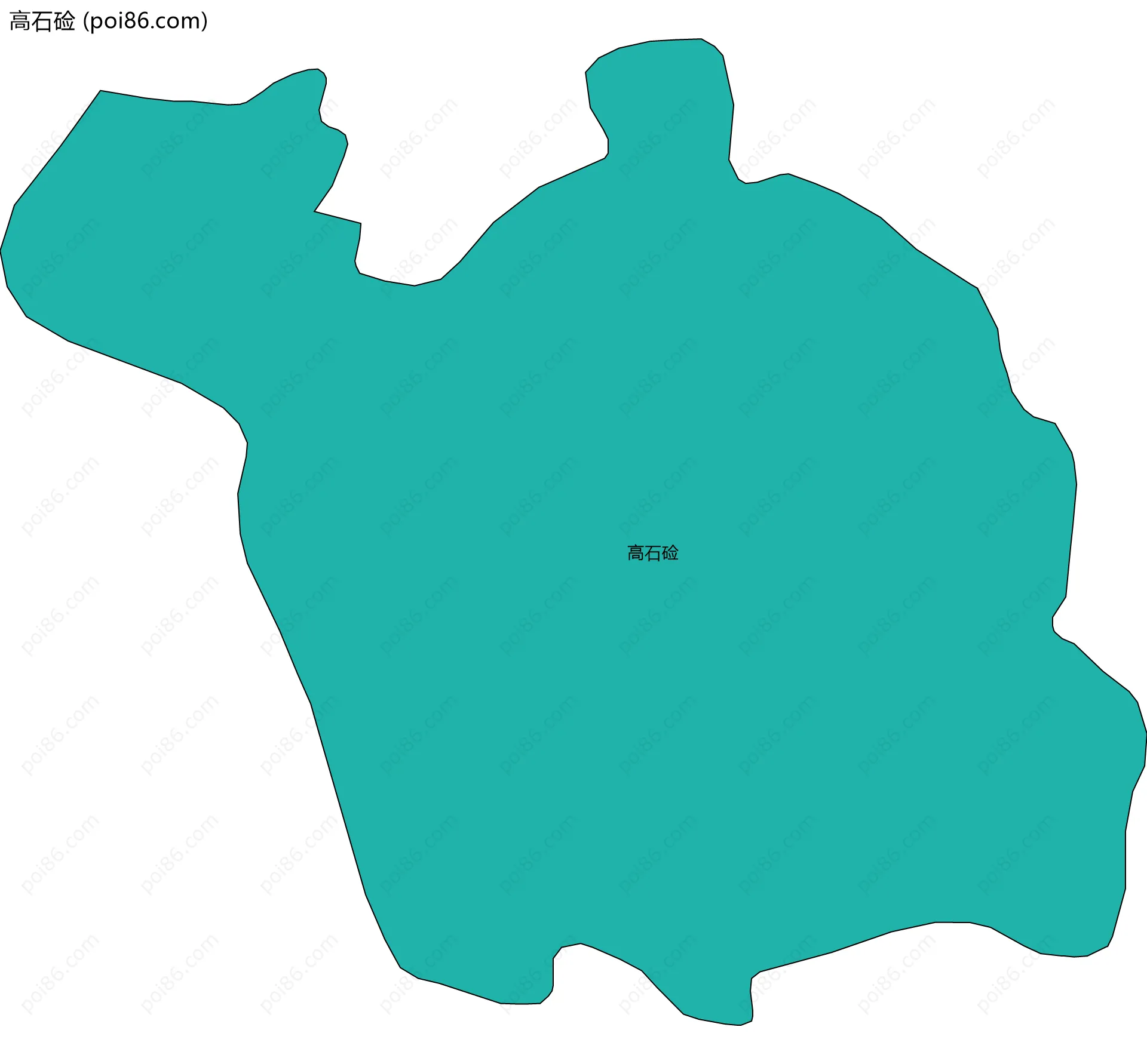 高石硷边界地图