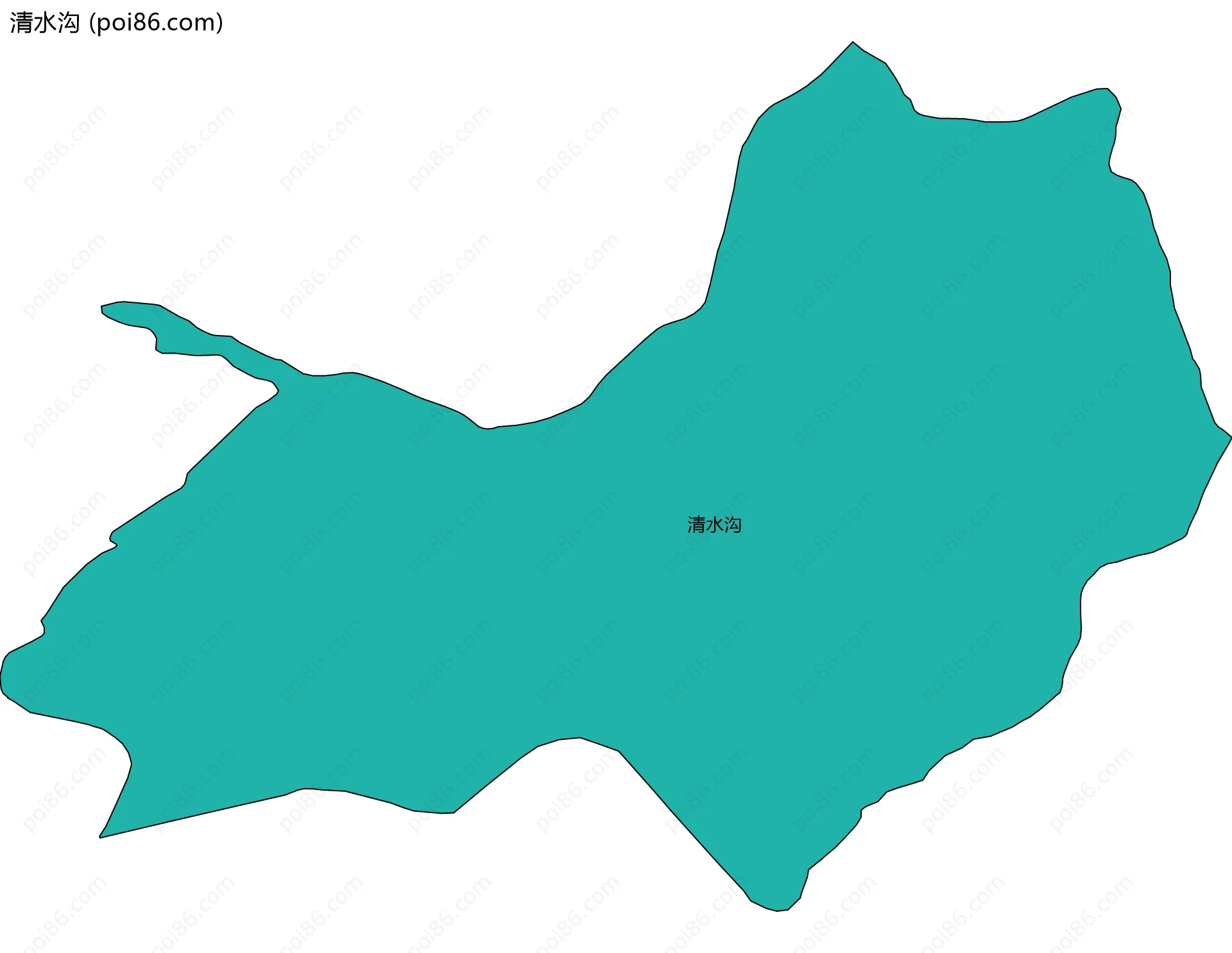 清水沟边界地图