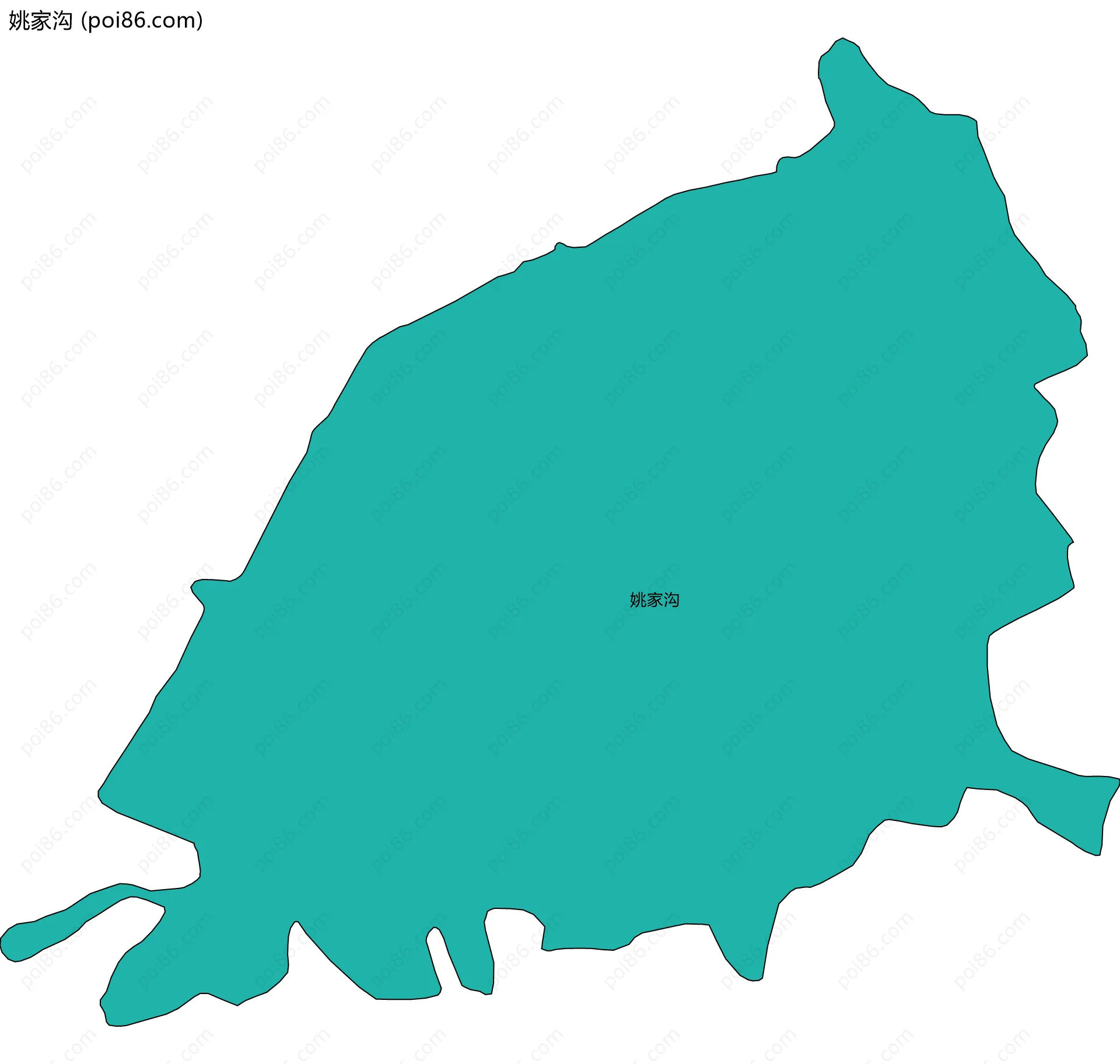 姚家沟边界地图