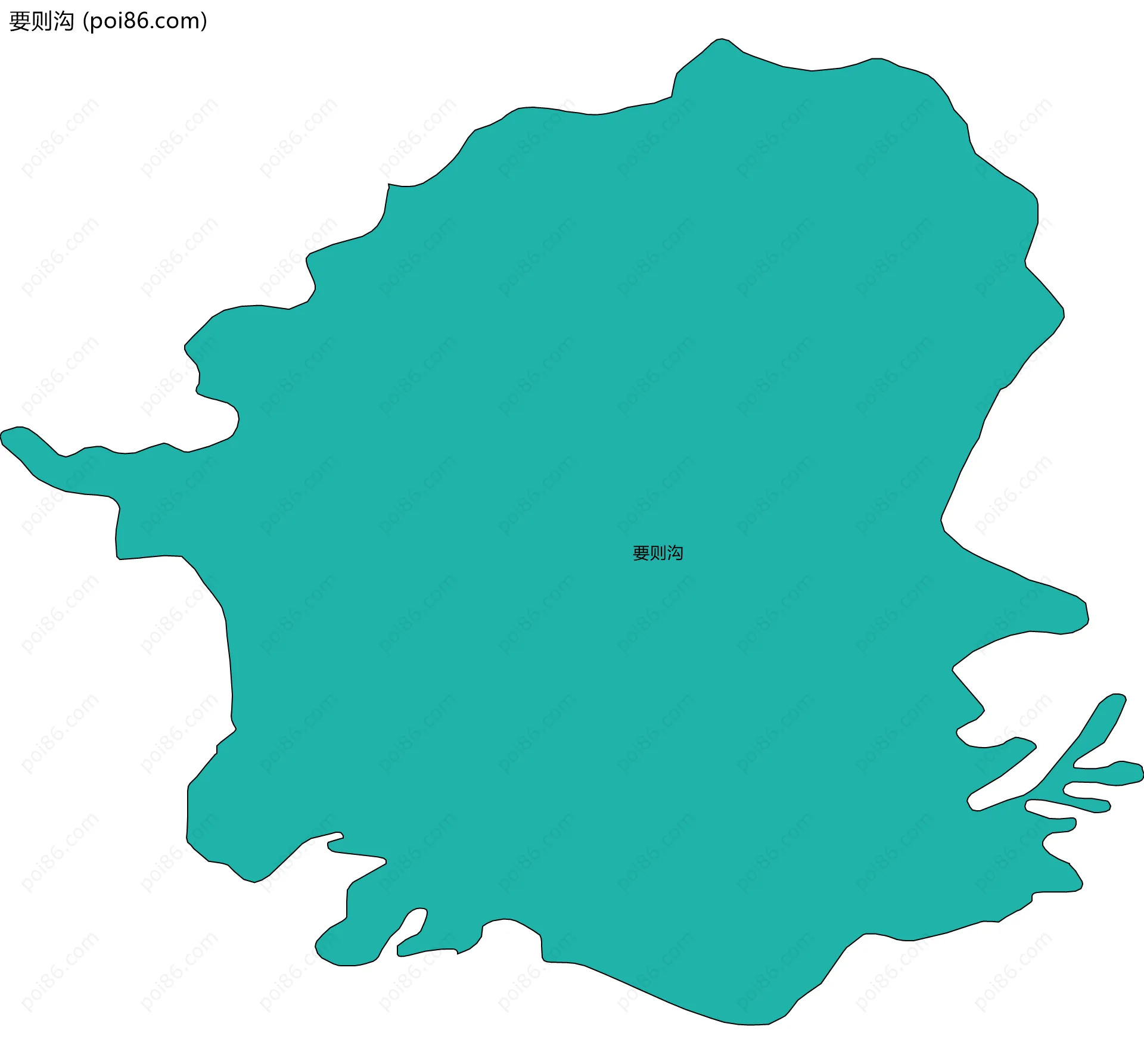 要则沟边界地图