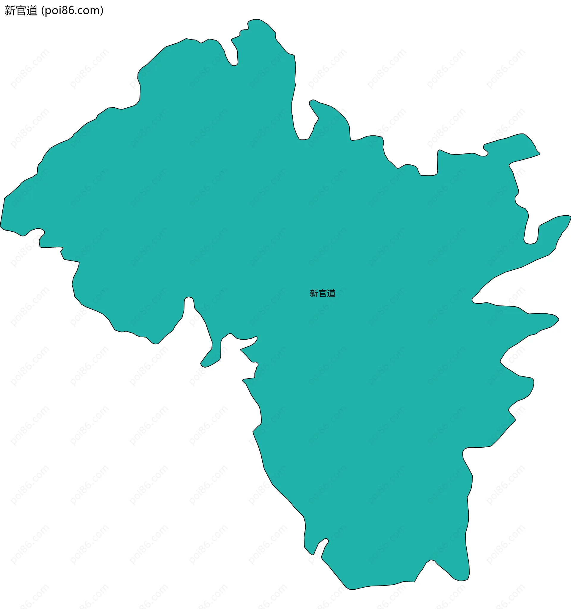 新官道边界地图