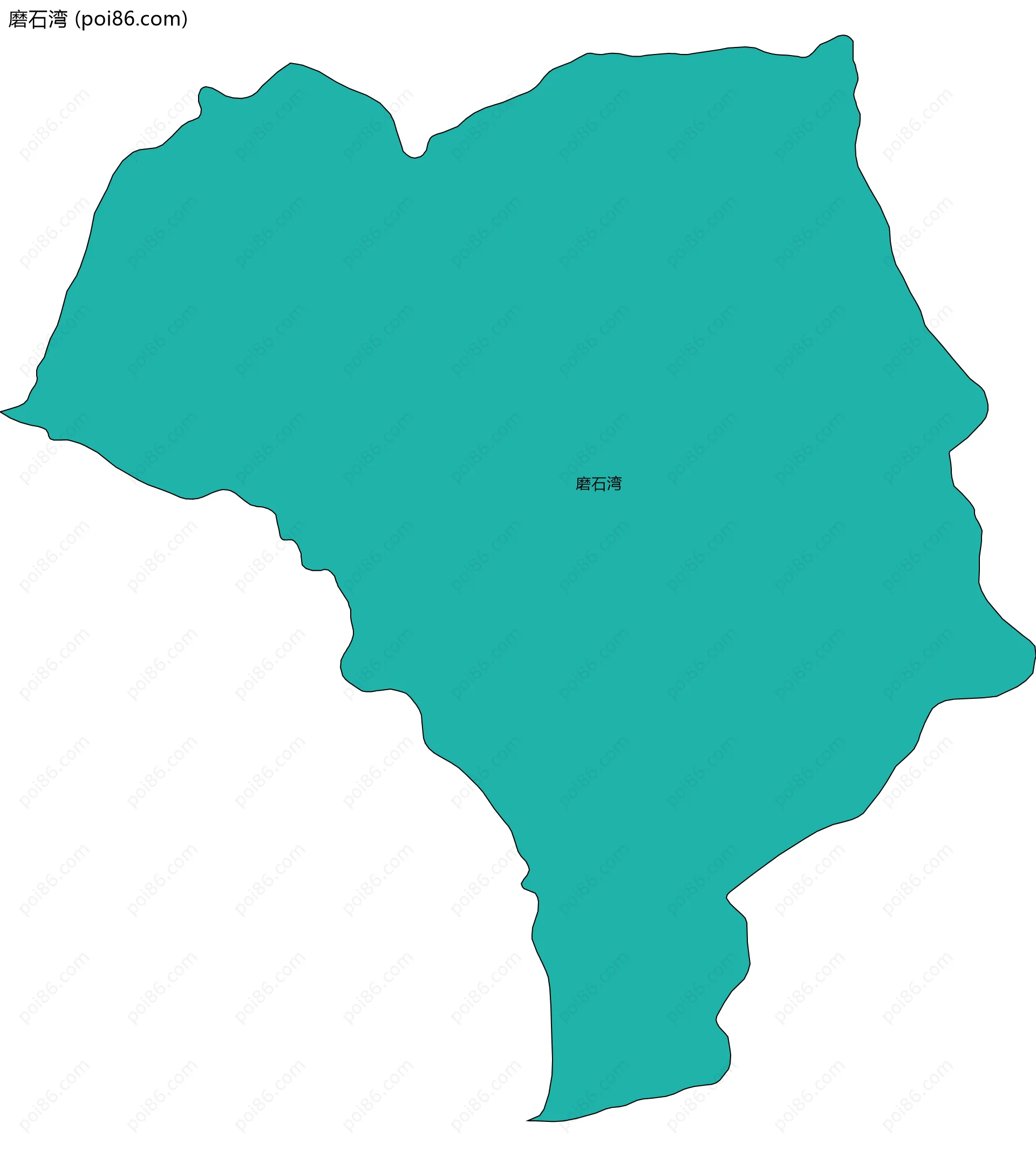 磨石湾边界地图