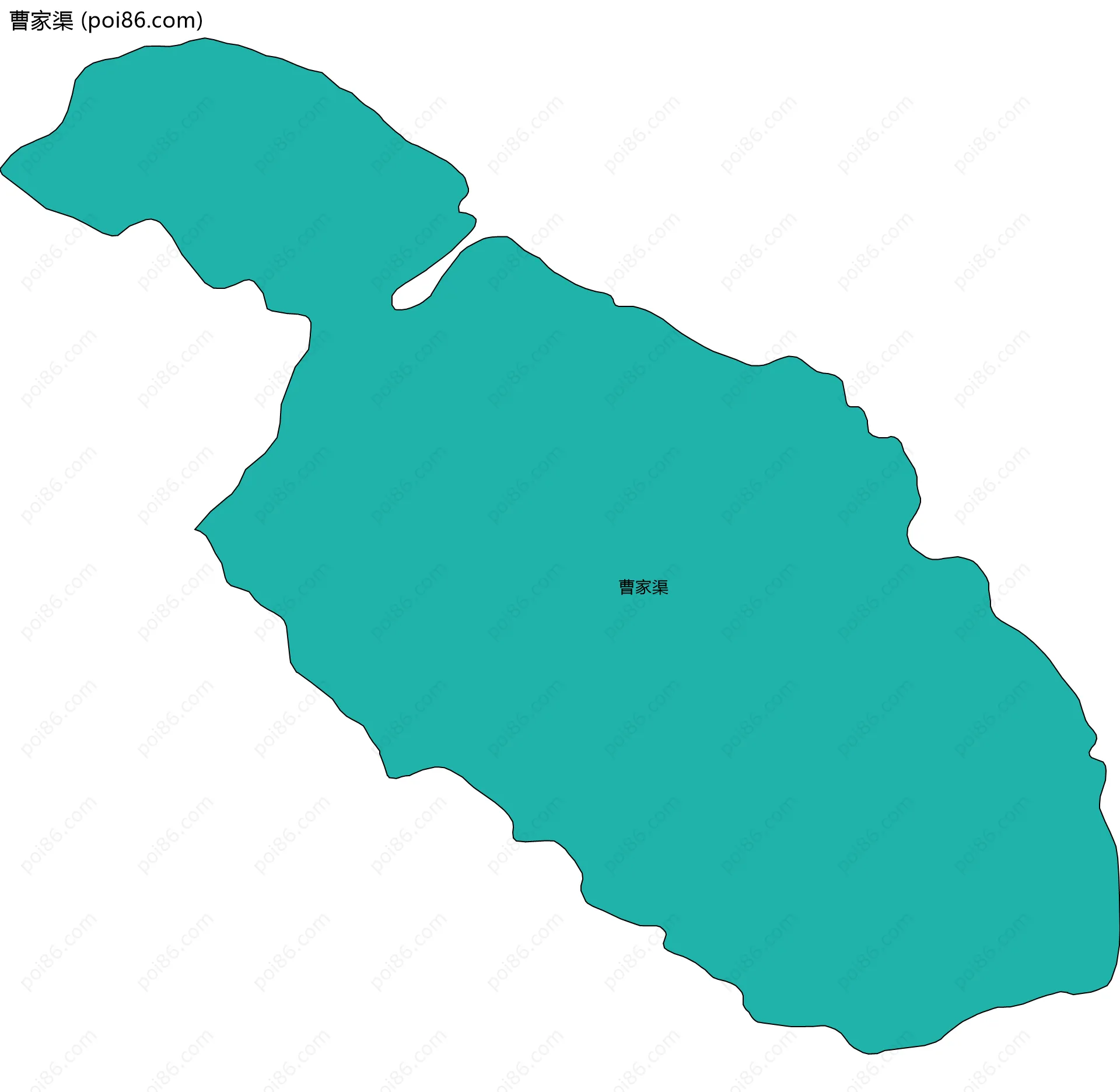 曹家渠边界地图