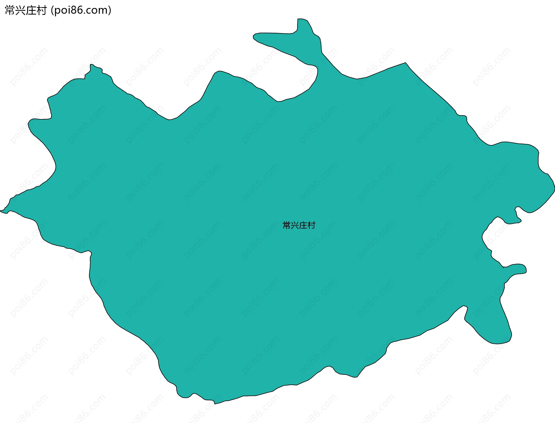 常兴庄村边界地图