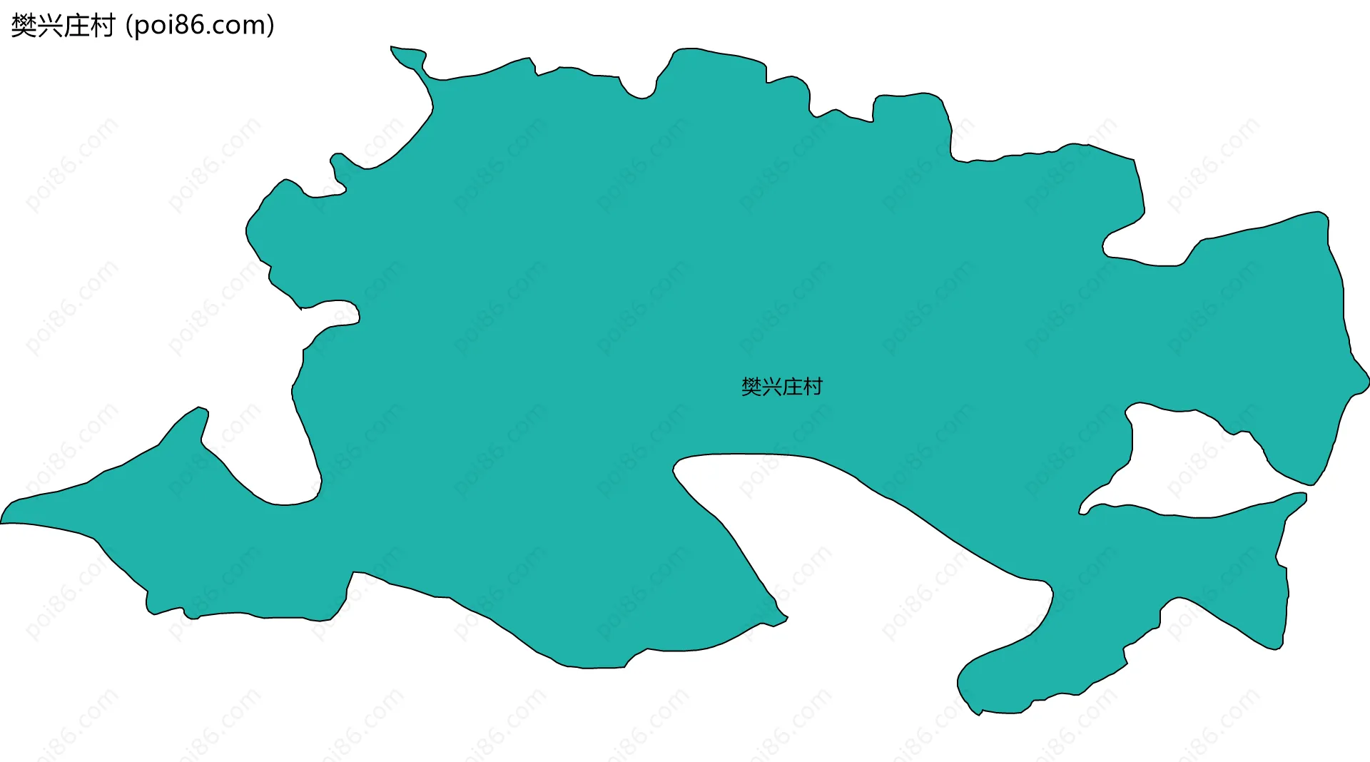 樊兴庄村边界地图