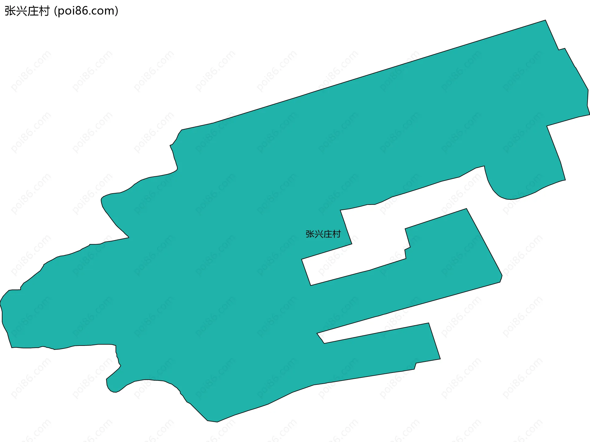 张兴庄村边界地图