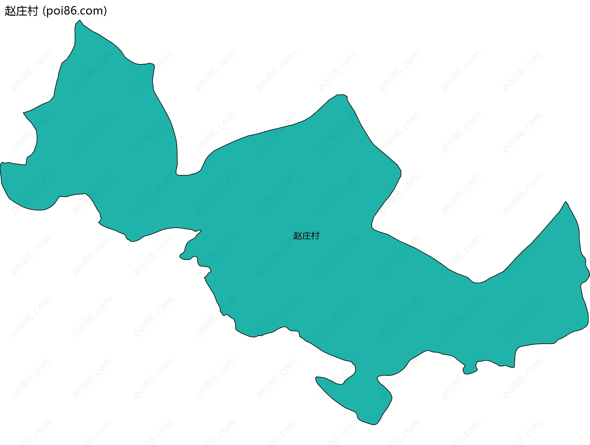 赵庄村边界地图