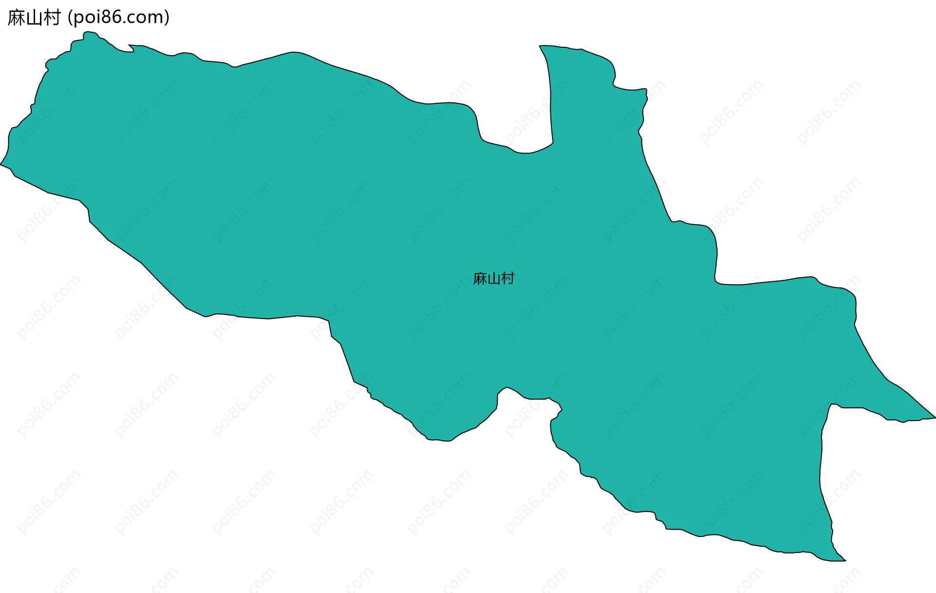 麻山村边界地图