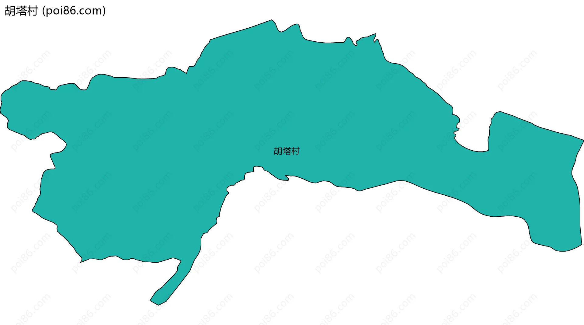 胡塔村边界地图