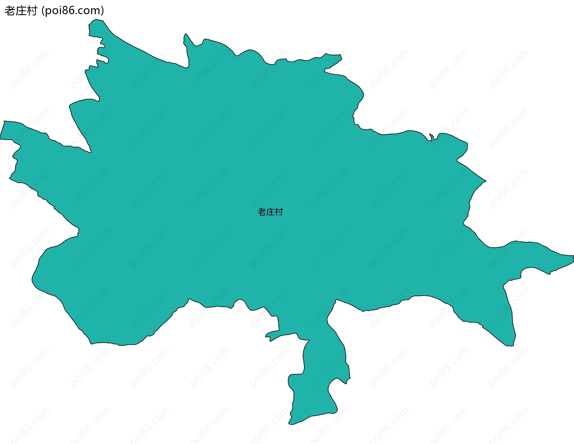 老庄村边界地图