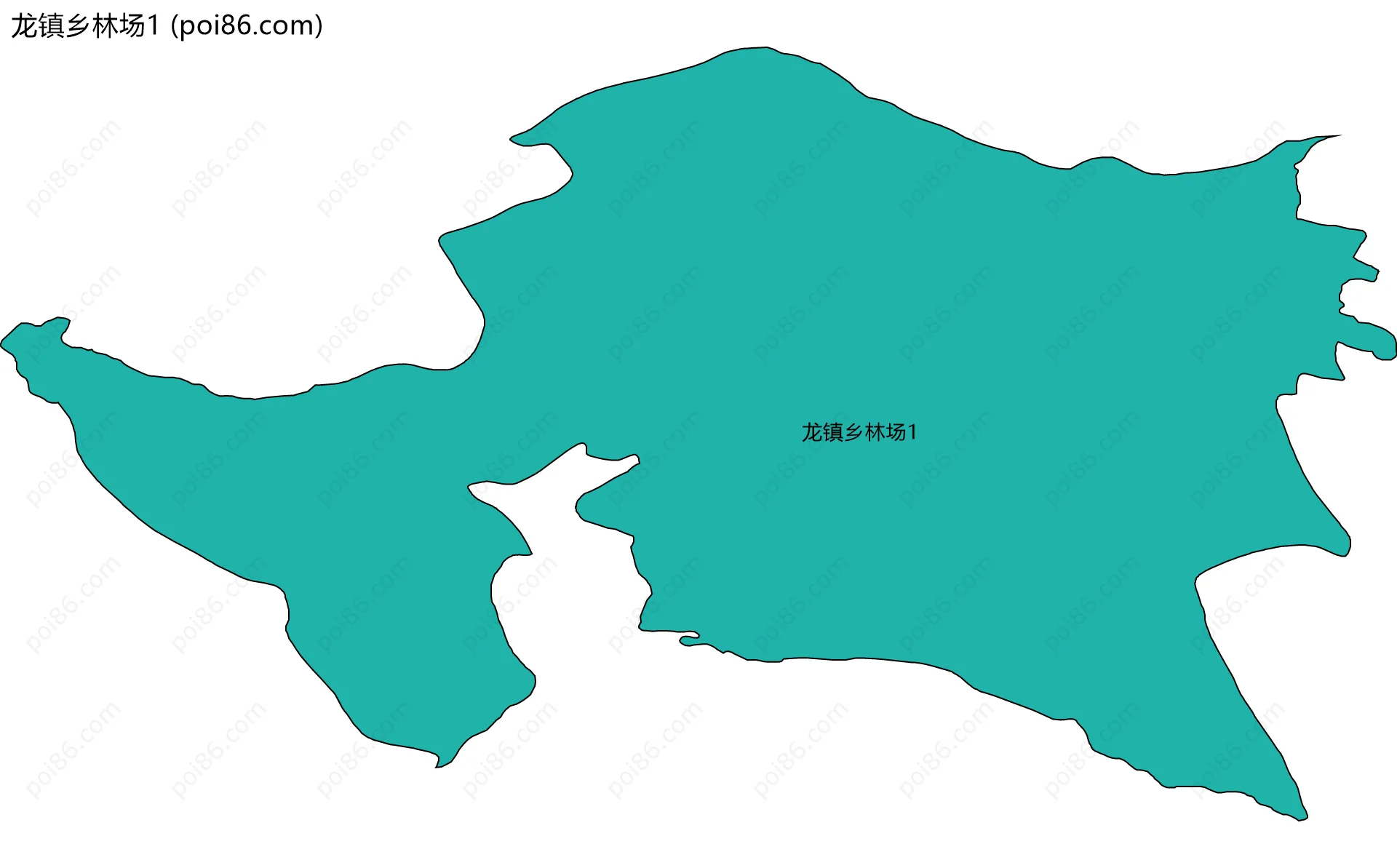龙镇乡林场1边界地图