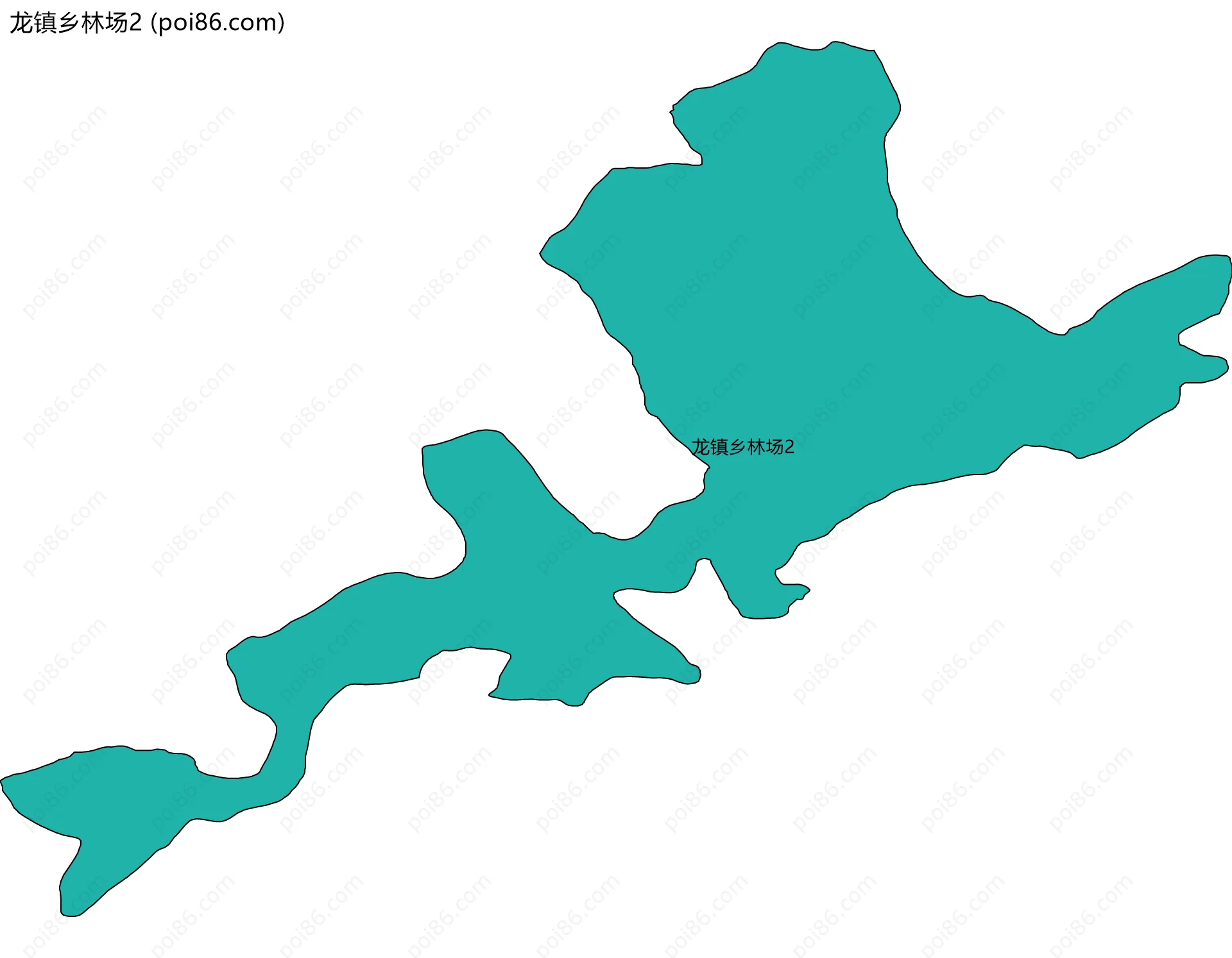 龙镇乡林场2边界地图