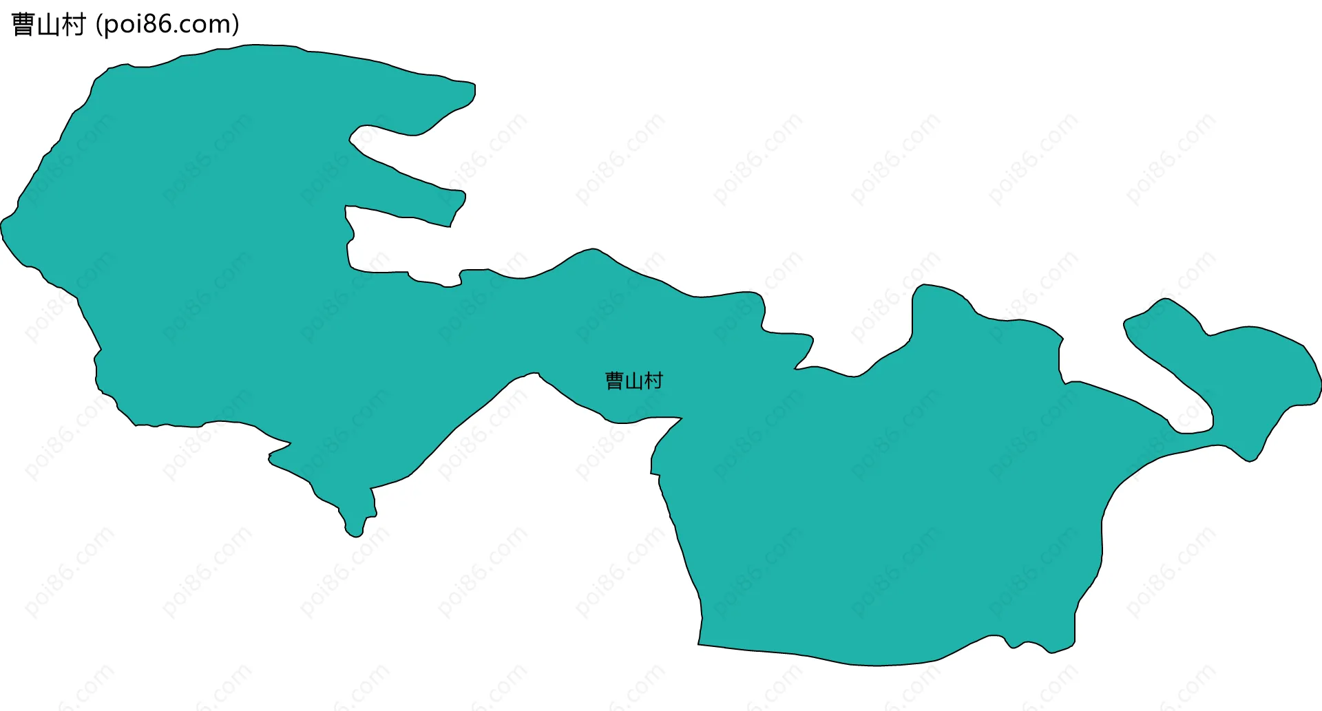 曹山村边界地图