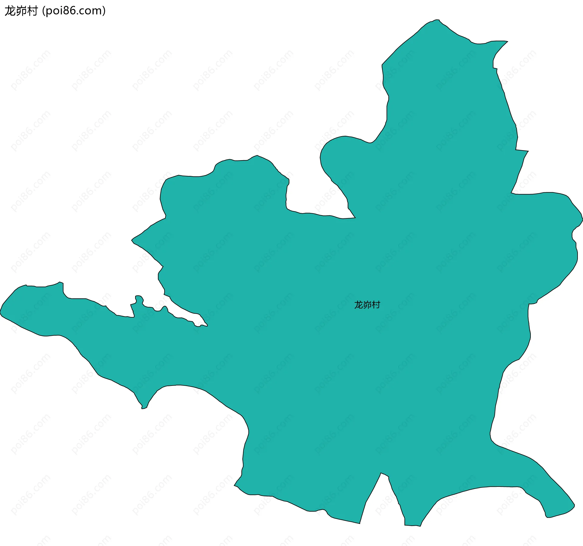 龙峁村边界地图