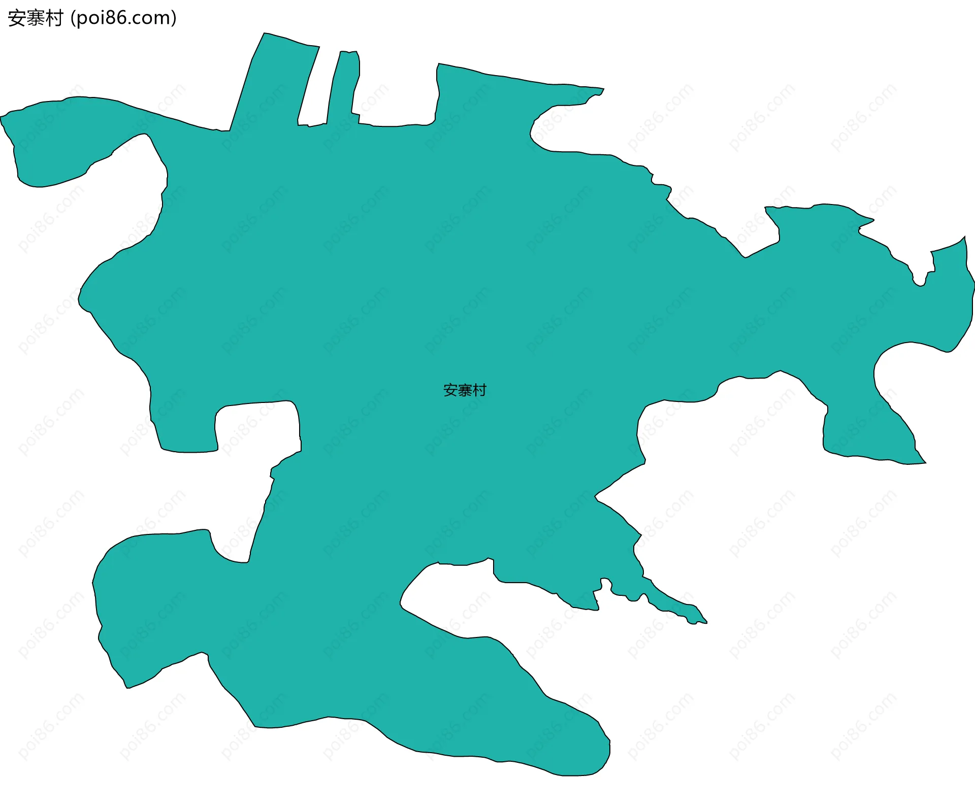 安寨村边界地图