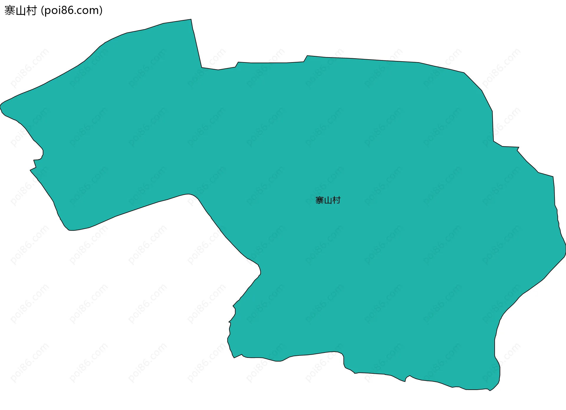 寨山村边界地图