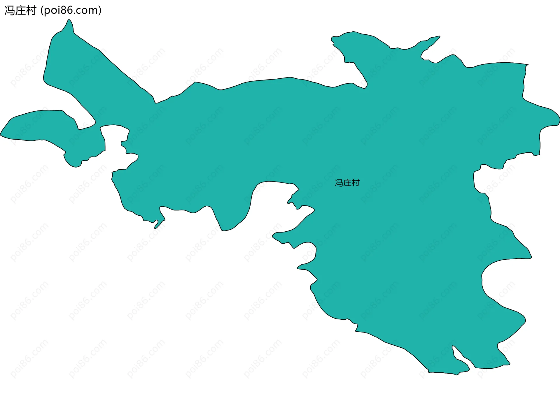 冯庄村边界地图