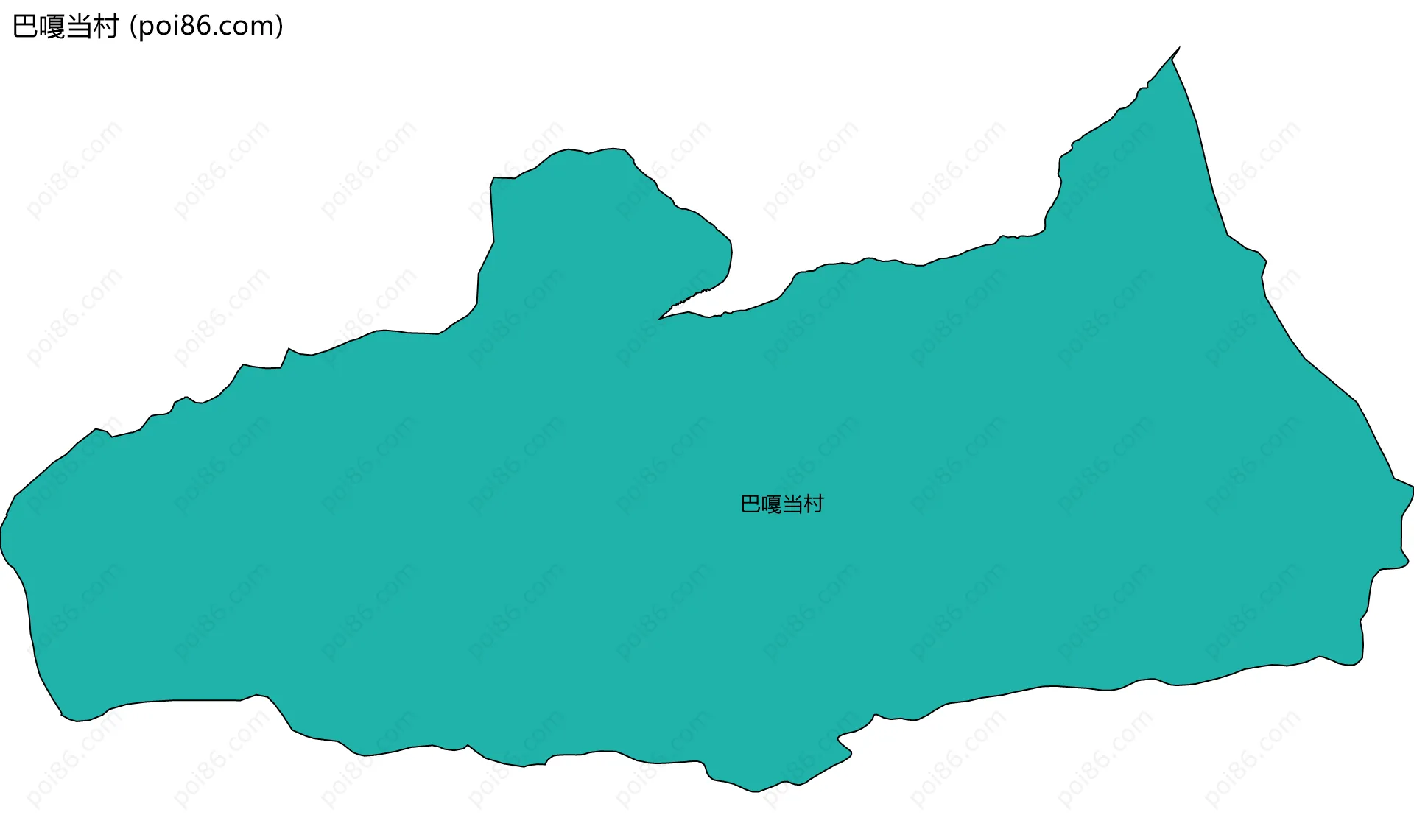 巴嘎当村边界地图