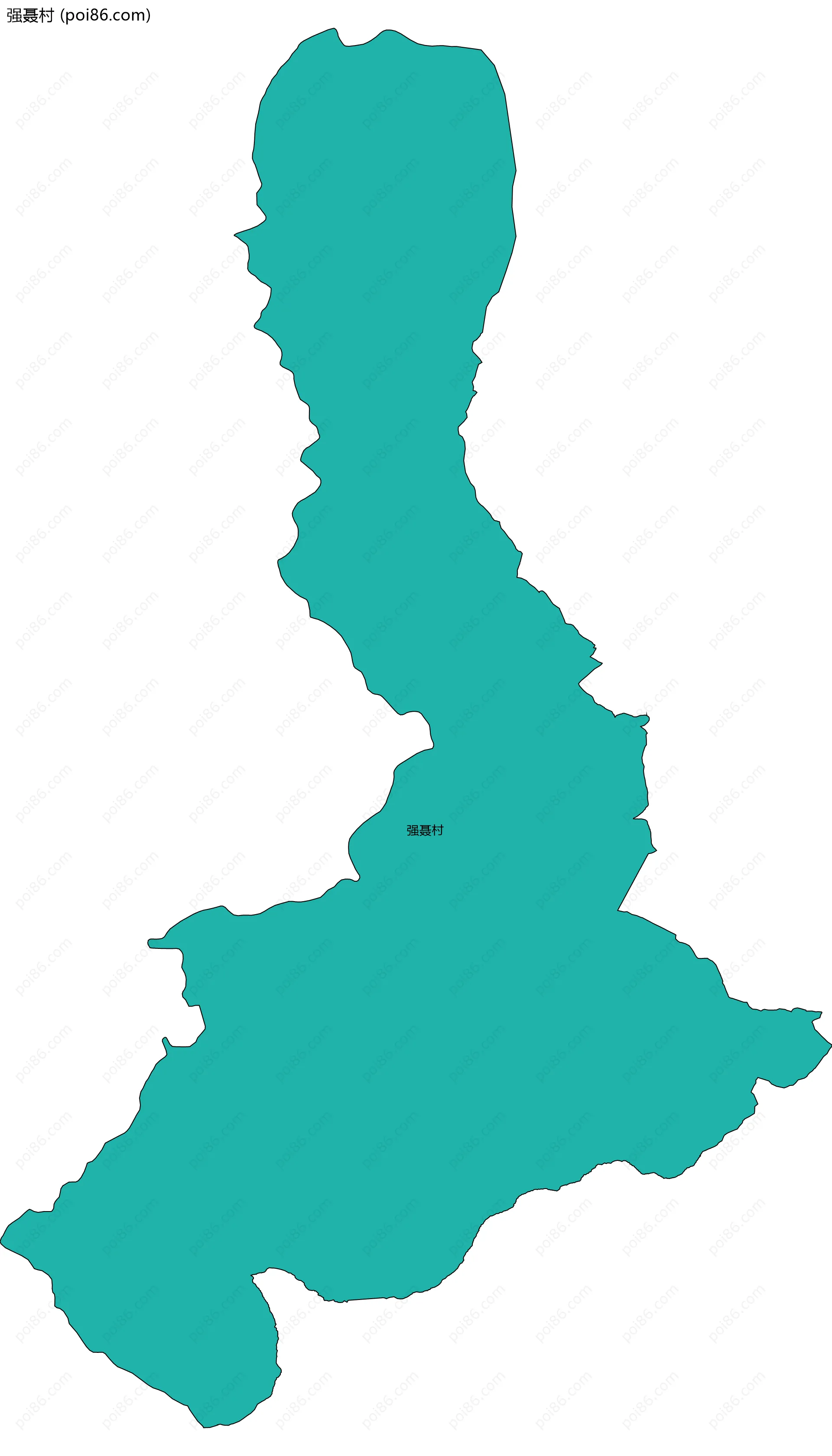 强聂村边界地图