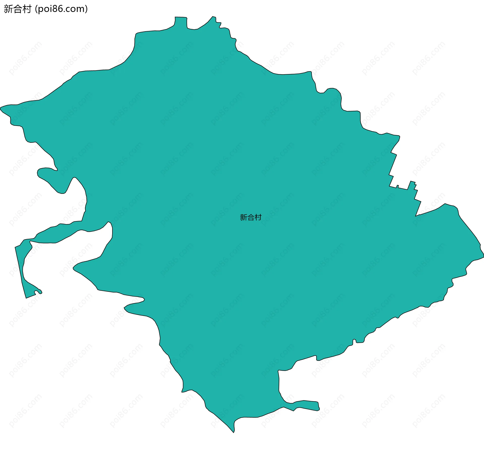 新合村边界地图