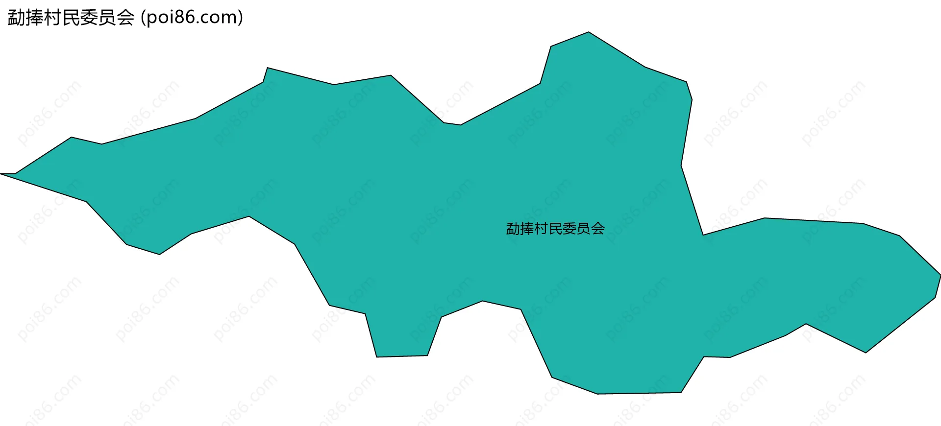 勐捧村民委员会边界地图