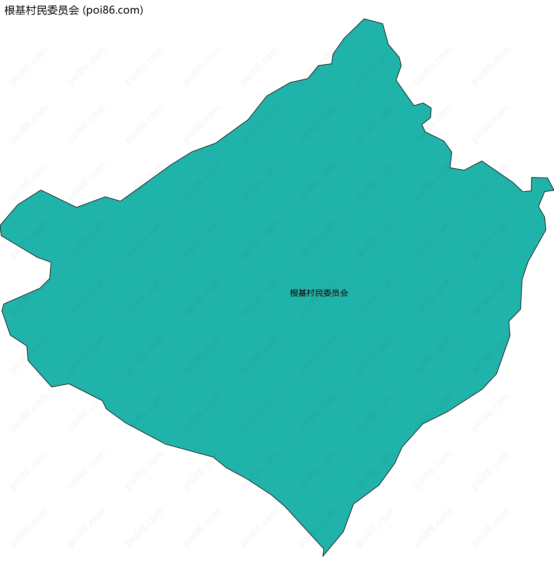 根基村民委员会边界地图