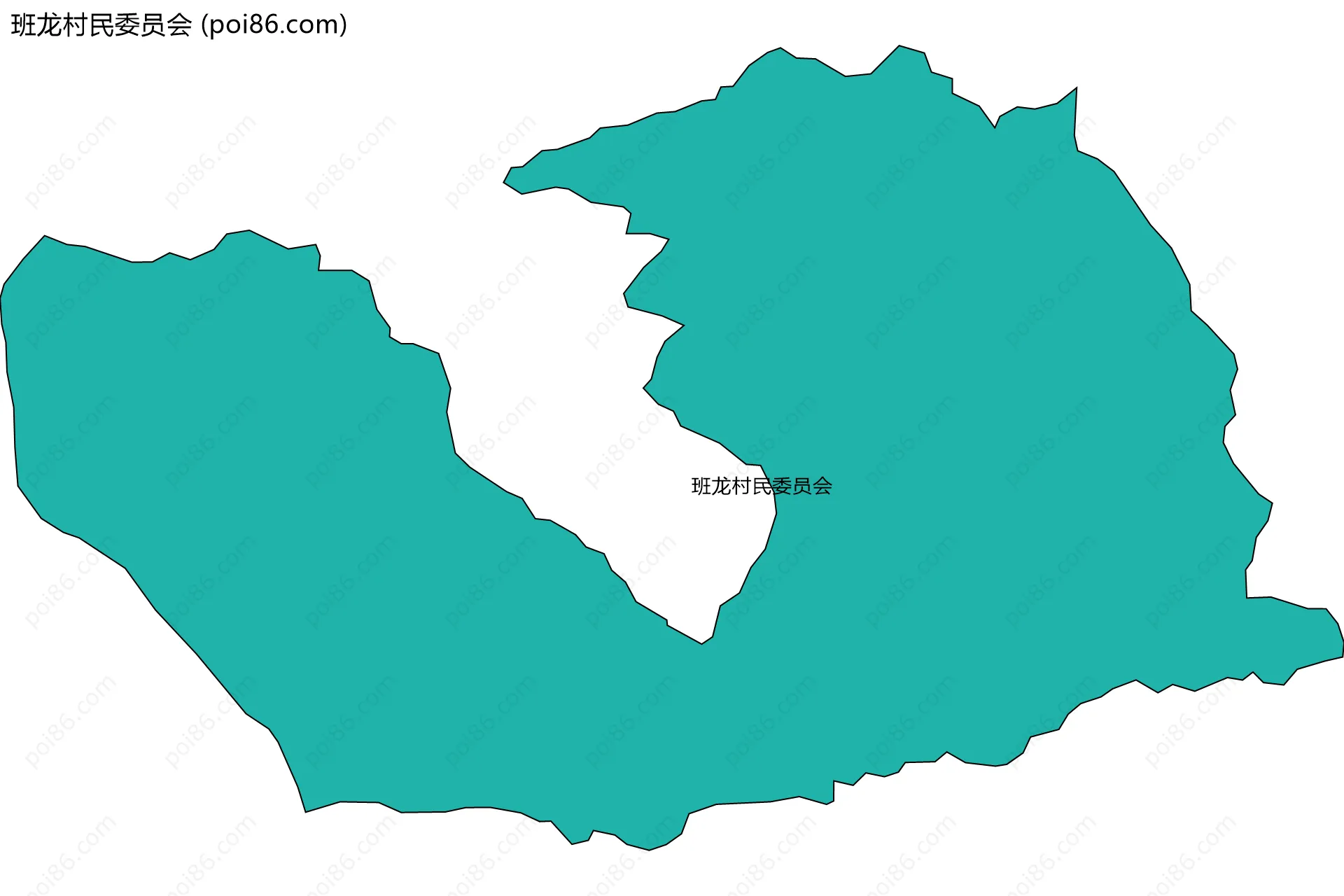 班龙村民委员会边界地图
