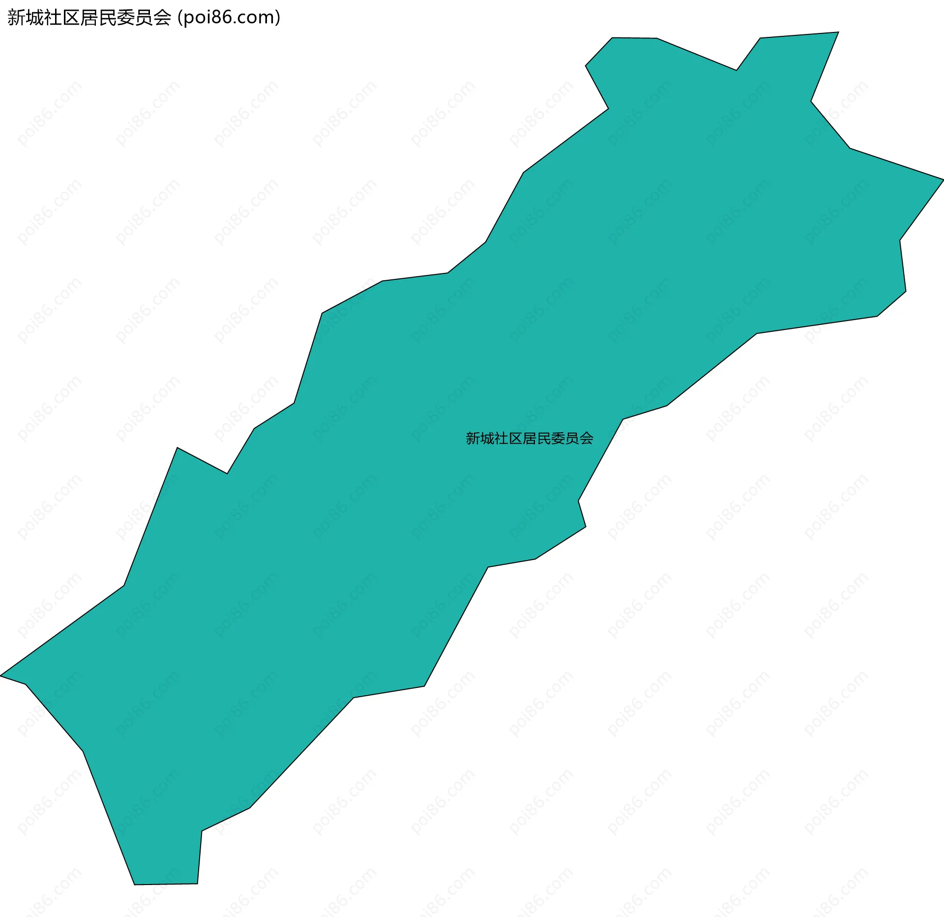 新城社区居民委员会边界地图