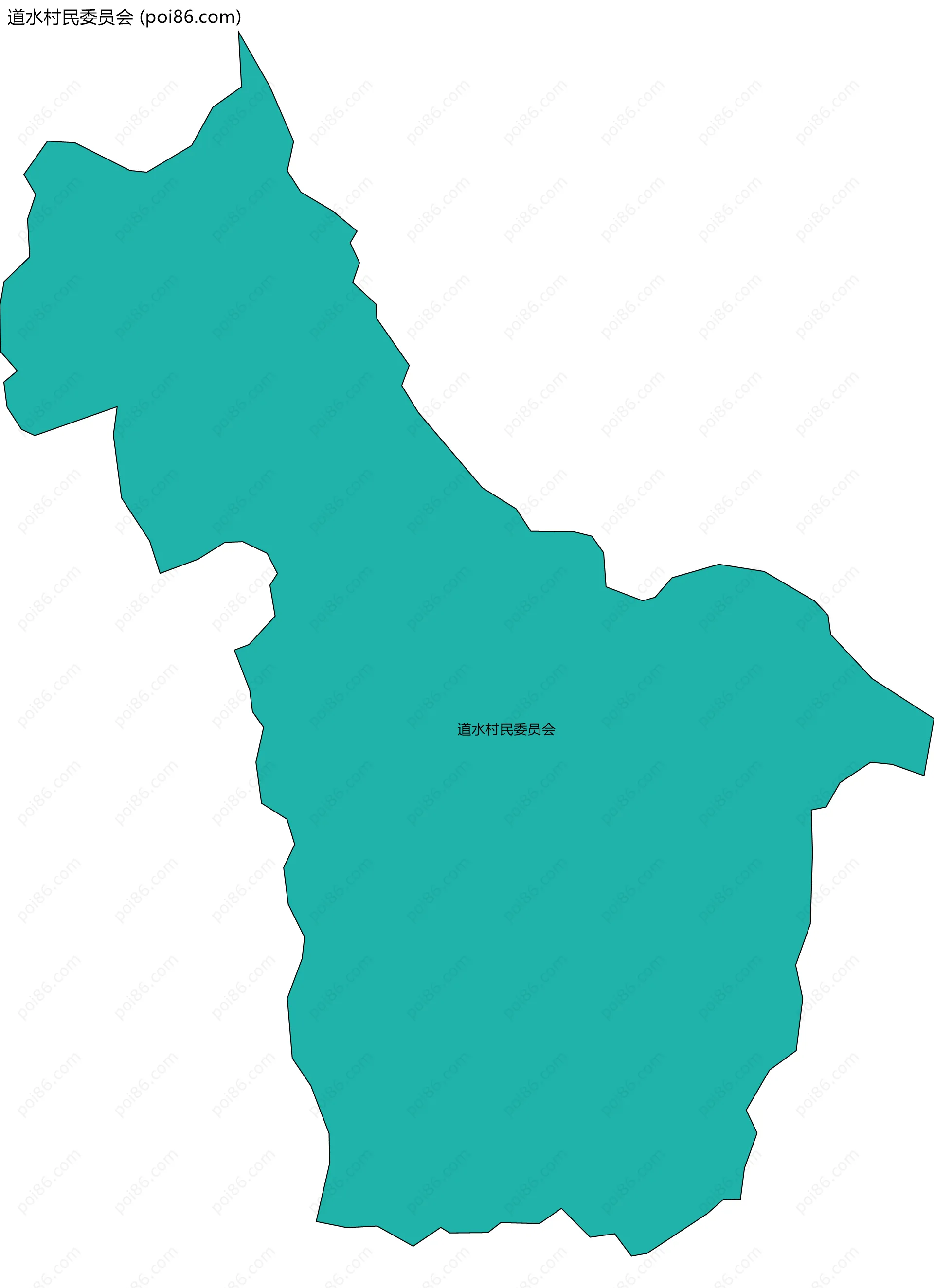 道水村民委员会边界地图