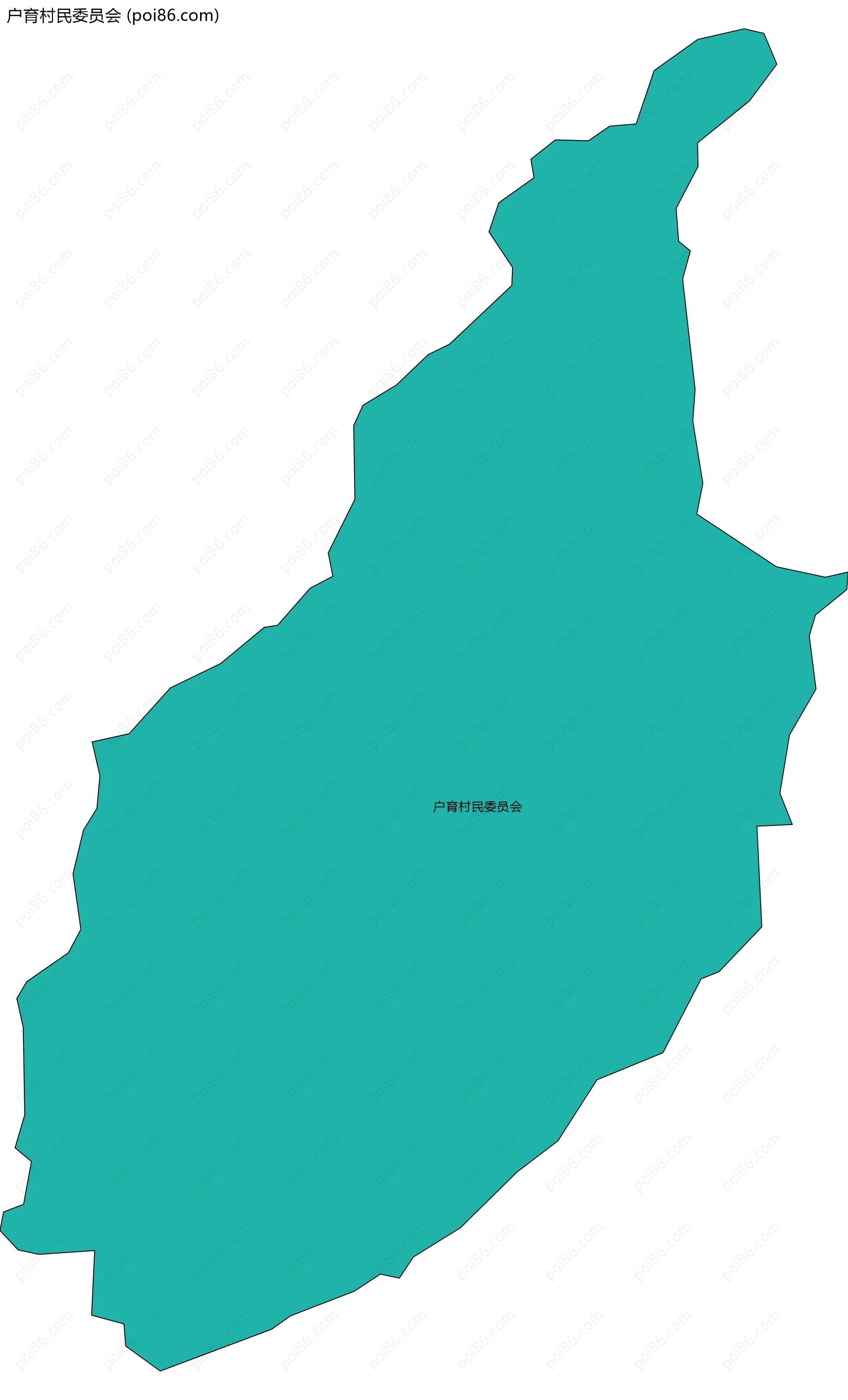 户育村民委员会边界地图