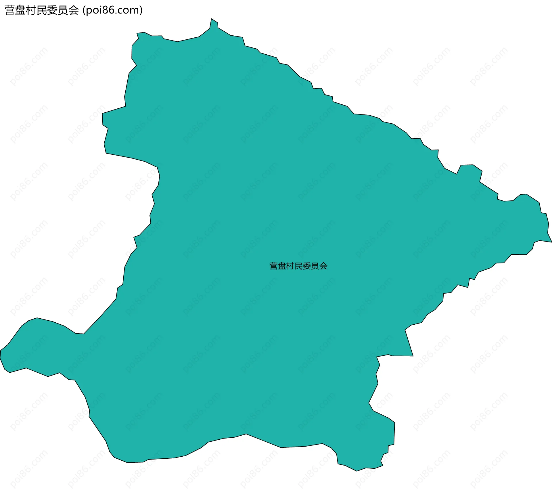 营盘村民委员会边界地图