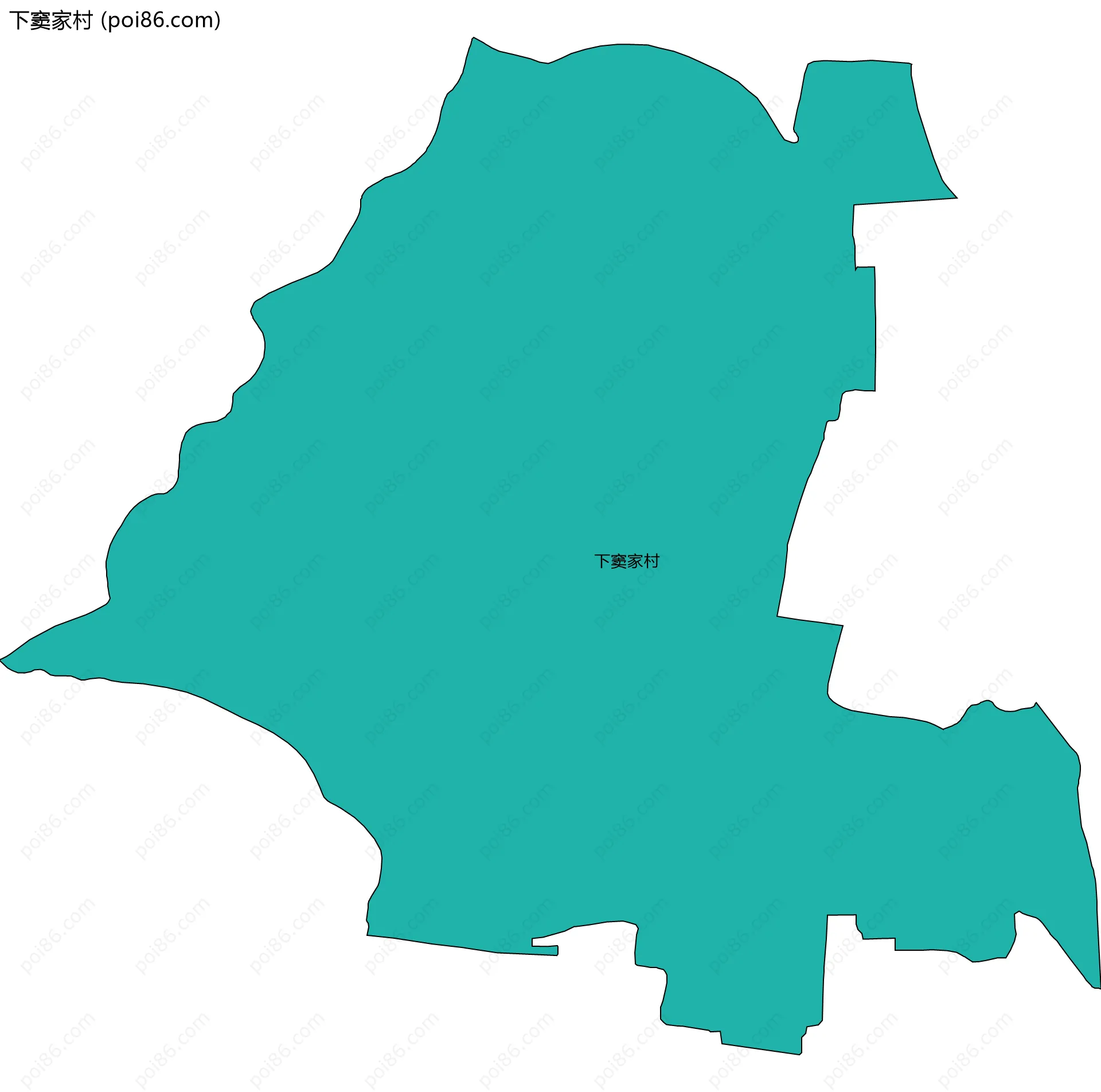 下窦家村边界地图