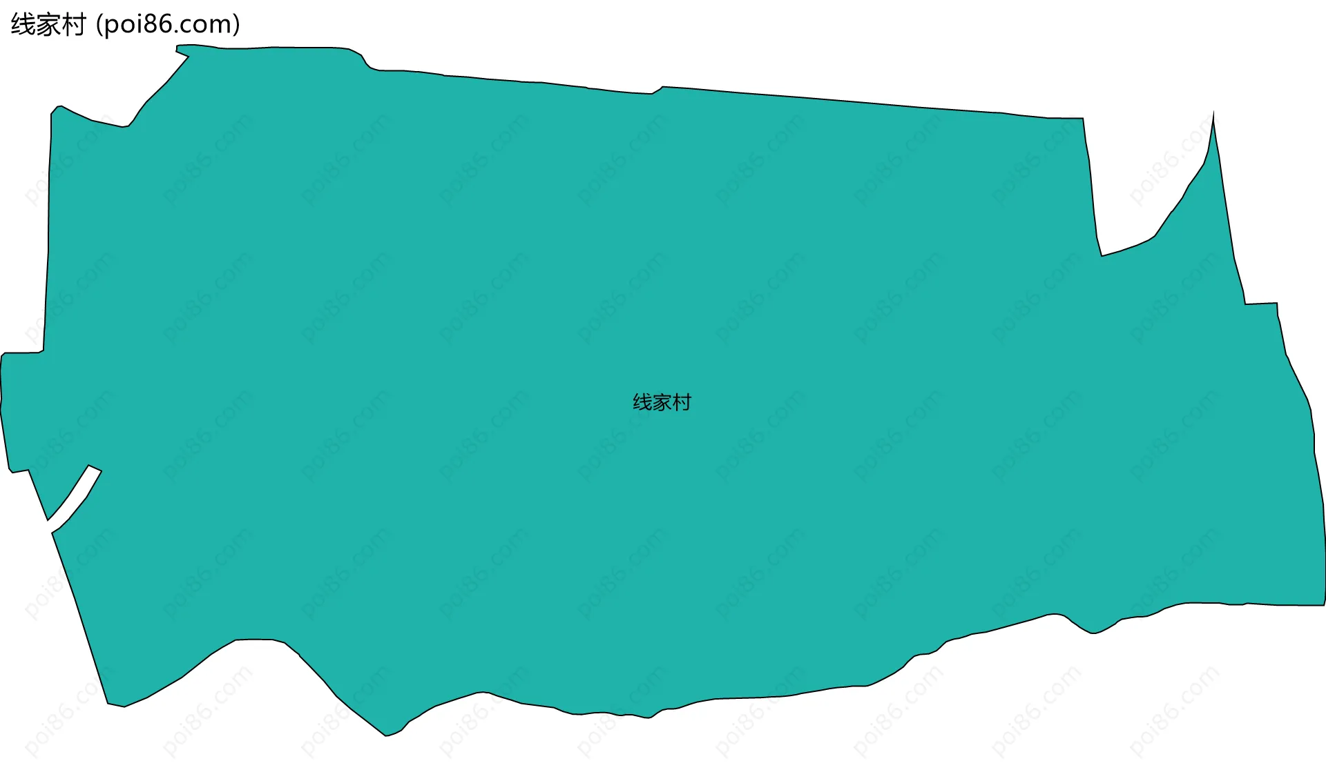线家村边界地图