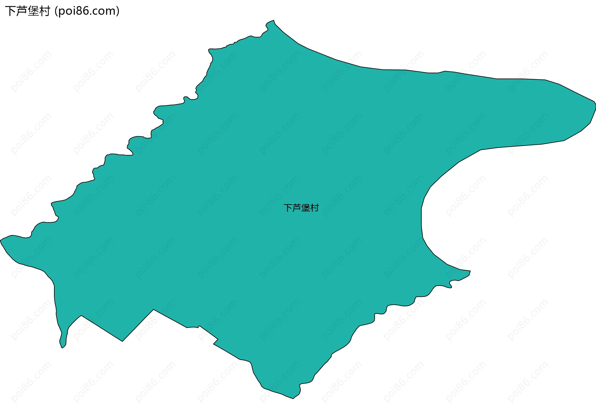 下芦堡村边界地图