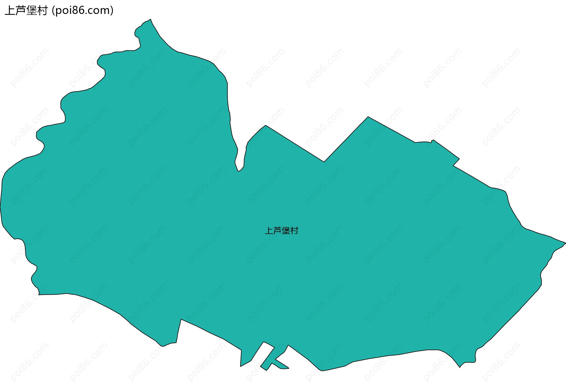 上芦堡村边界地图