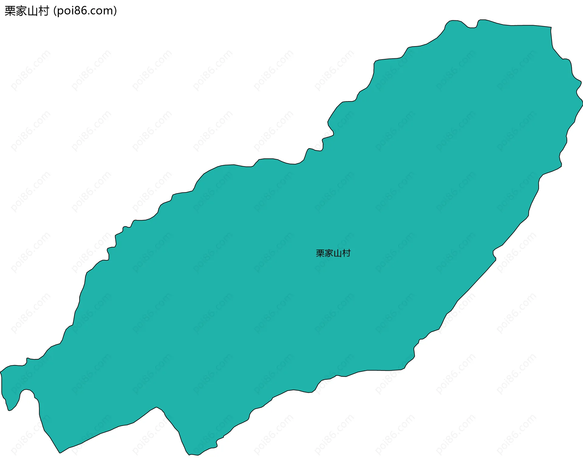 栗家山村边界地图