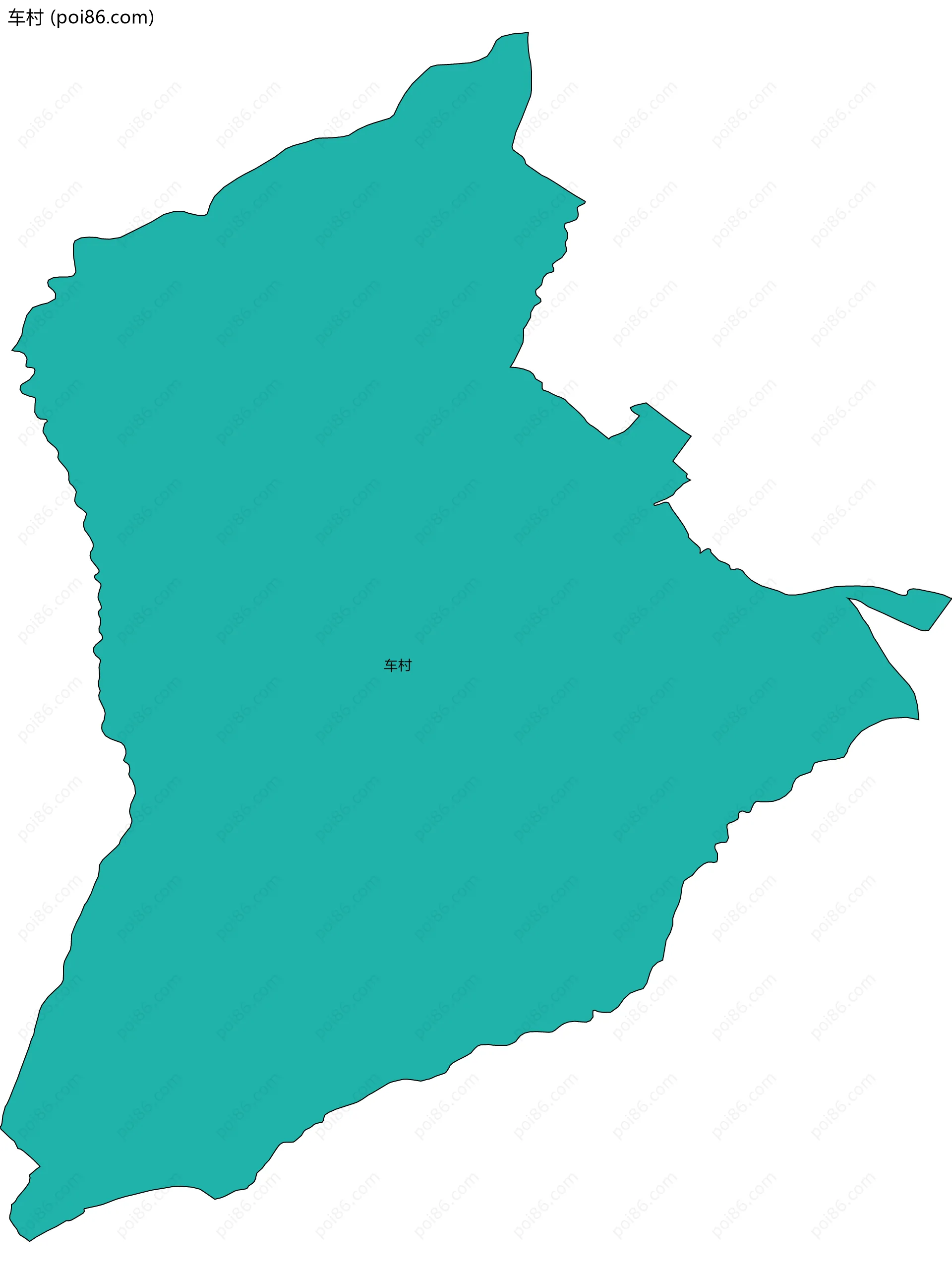 车村边界地图