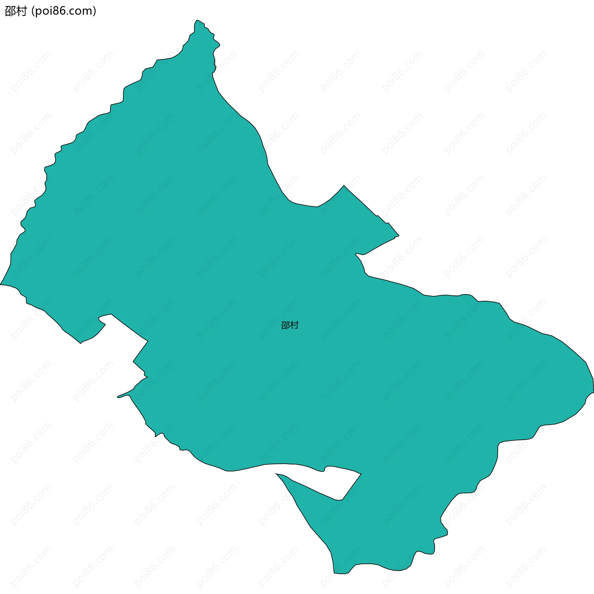 邵村边界地图