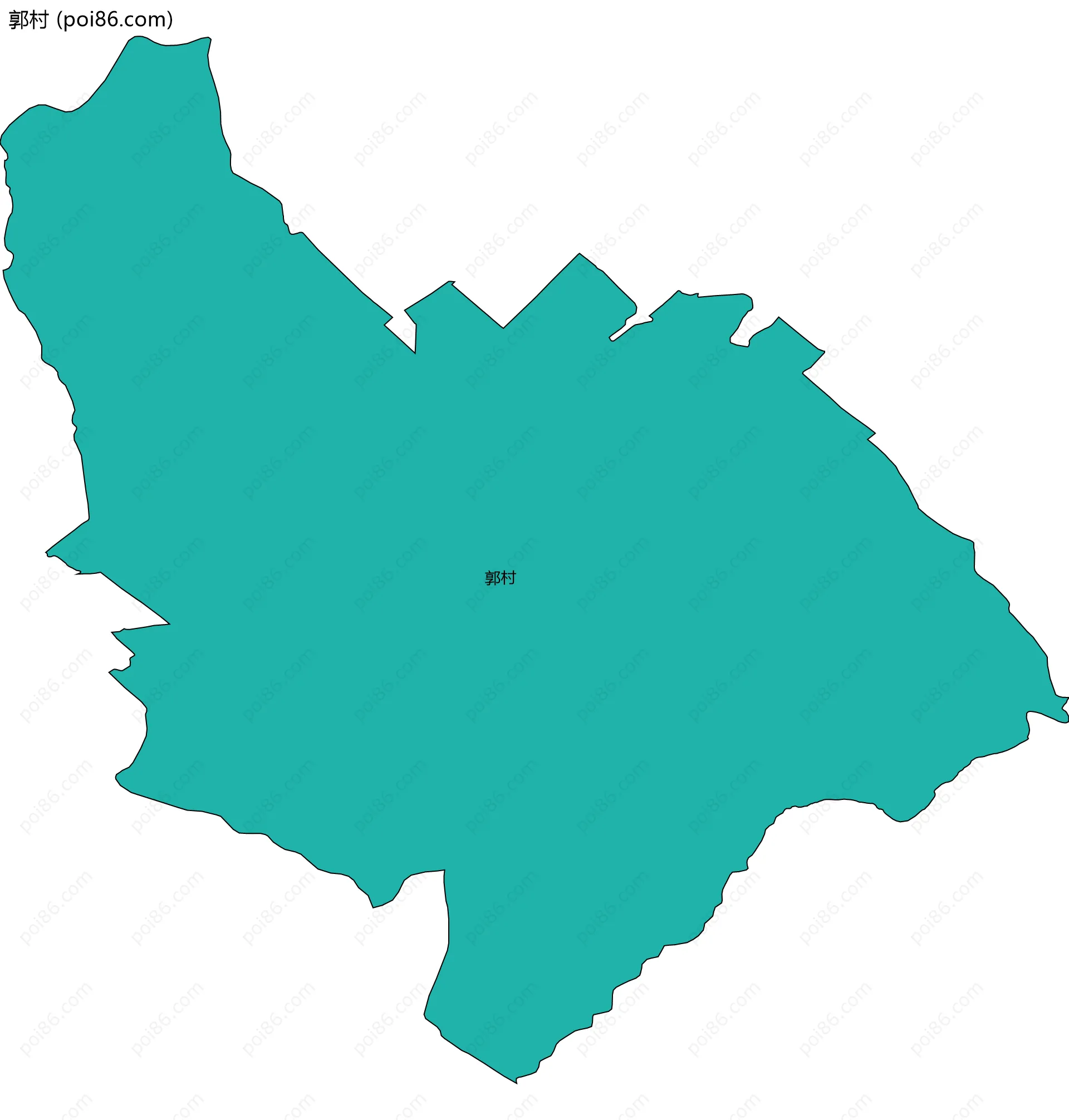 郭村边界地图