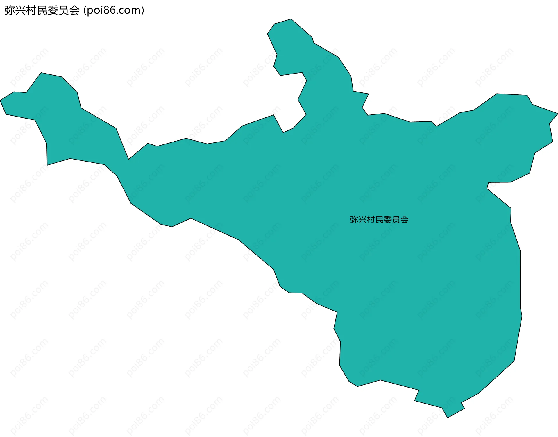 弥兴村民委员会边界地图