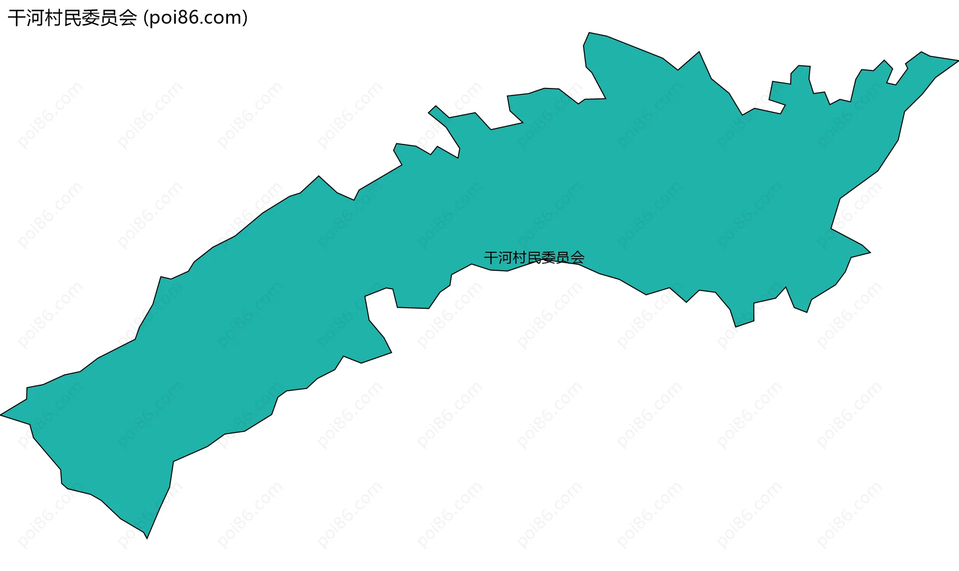干河村民委员会边界地图