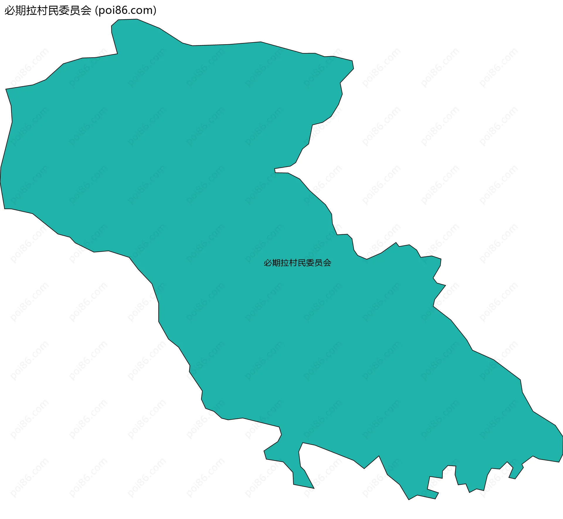 必期拉村民委员会边界地图