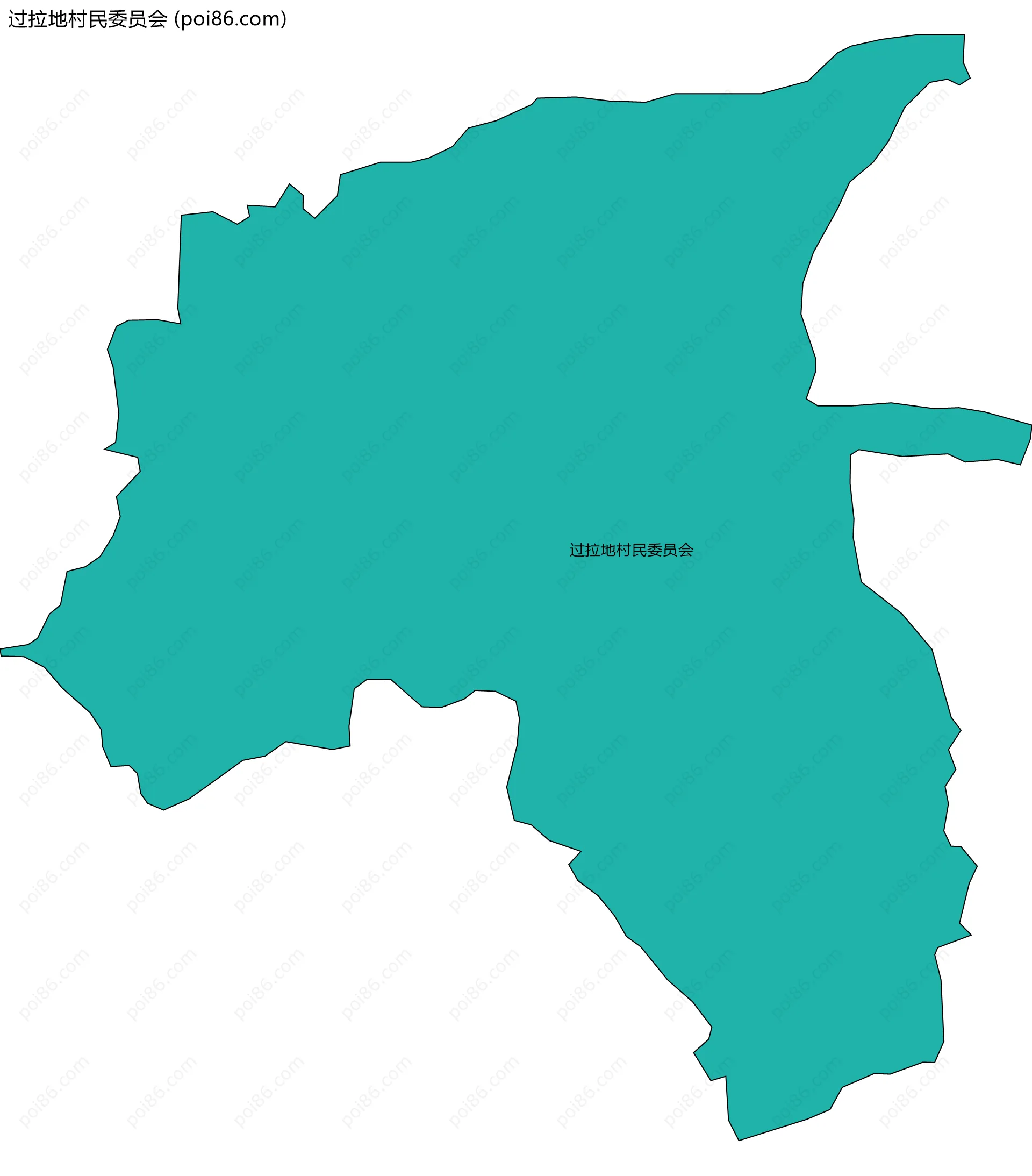 过拉地村民委员会边界地图