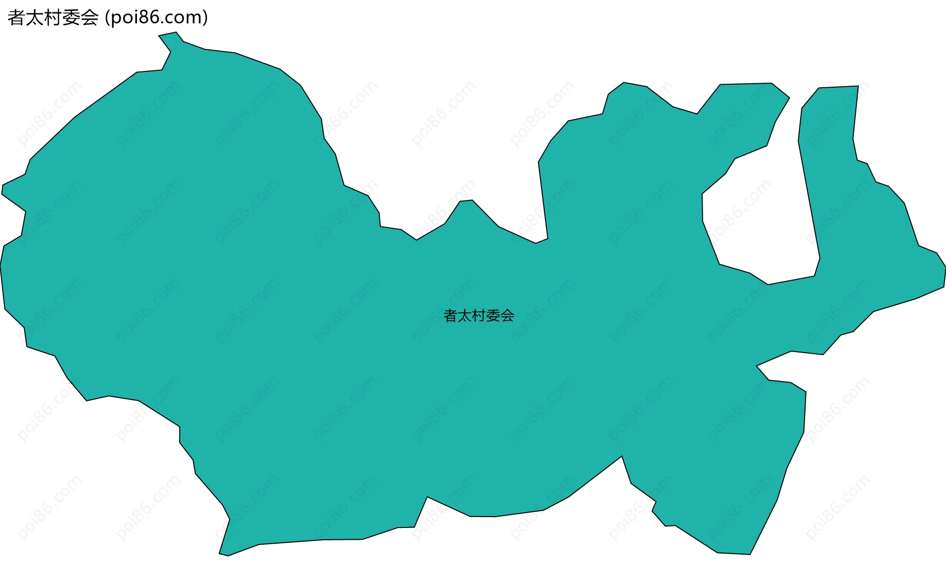 者太村委会边界地图