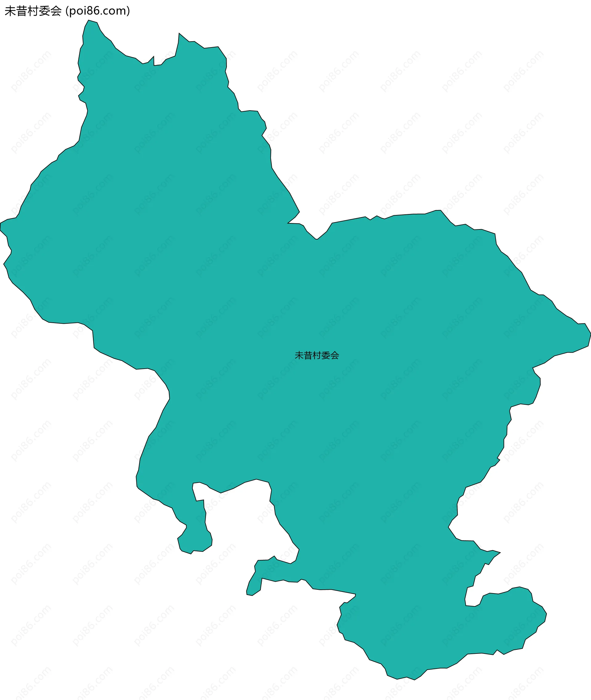 未昔村委会边界地图