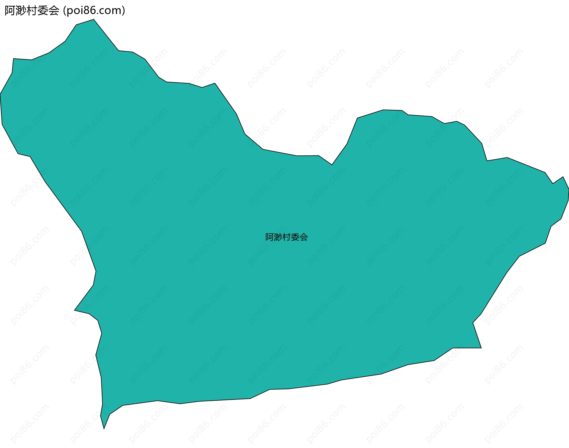 阿渺村委会边界地图